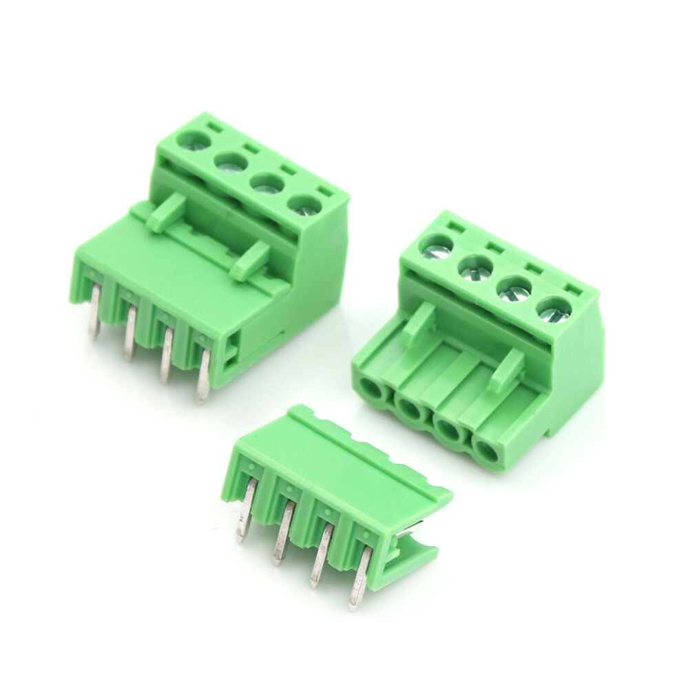 20pcs 5.08mm Pitch 4Pin Plug-in Screw PCB Terminal Block Connector F ziTEUSJ SJ