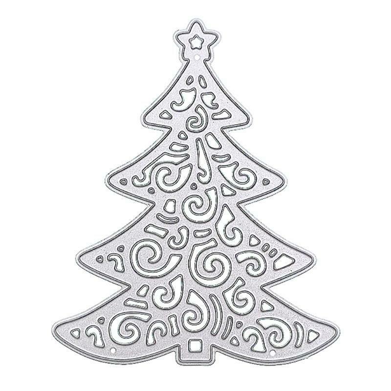 Christmas Tree Border Die-Cut Border Cutting Stencils Nice for DIY Scrapbooking