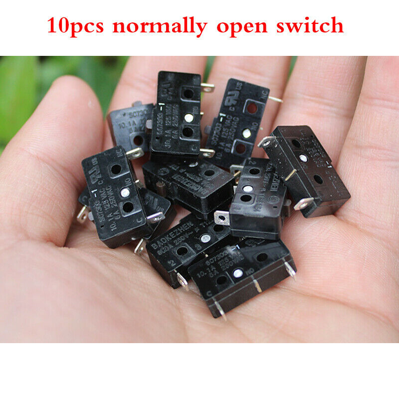10pcs Normally open Travel switch Small micro limit Fretting switch