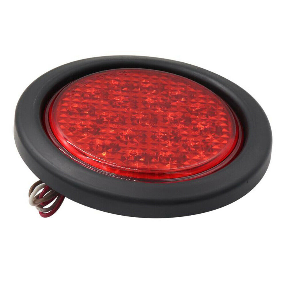 10-30V Round RED LED Tail Light Trailer Car Truck RV Camper Caravan Rear