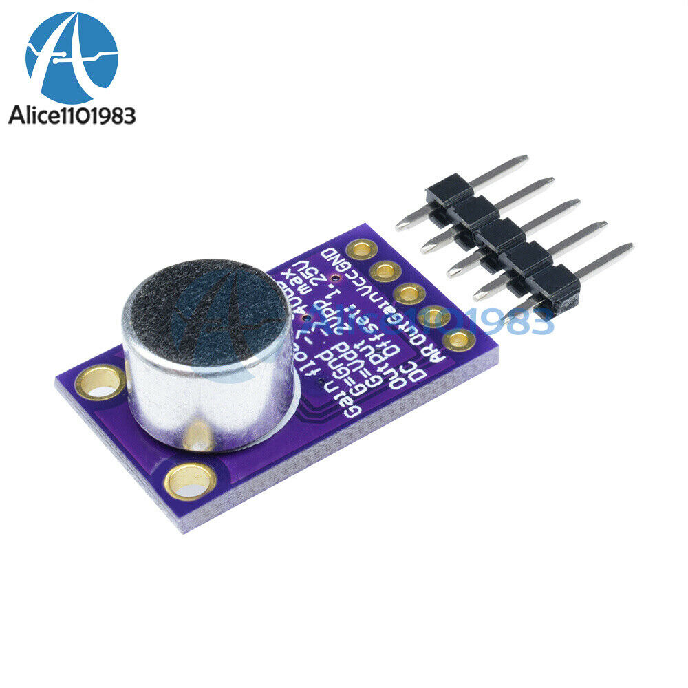 2PCS MAX9814 Microphone AGC Amplifier Board Module Auto Gain Control for Arduino