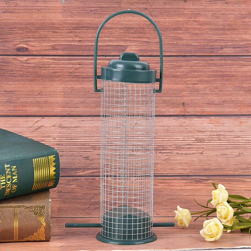 New Hanging Wild Bird Table Feeding Station Hanging Wooden Metal Garden F.l8