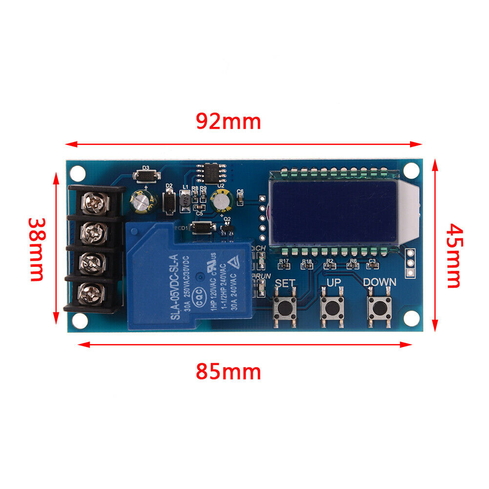 30A 6-60V Charging Control Module LCD Display Protection Board Lithium Batter Qx