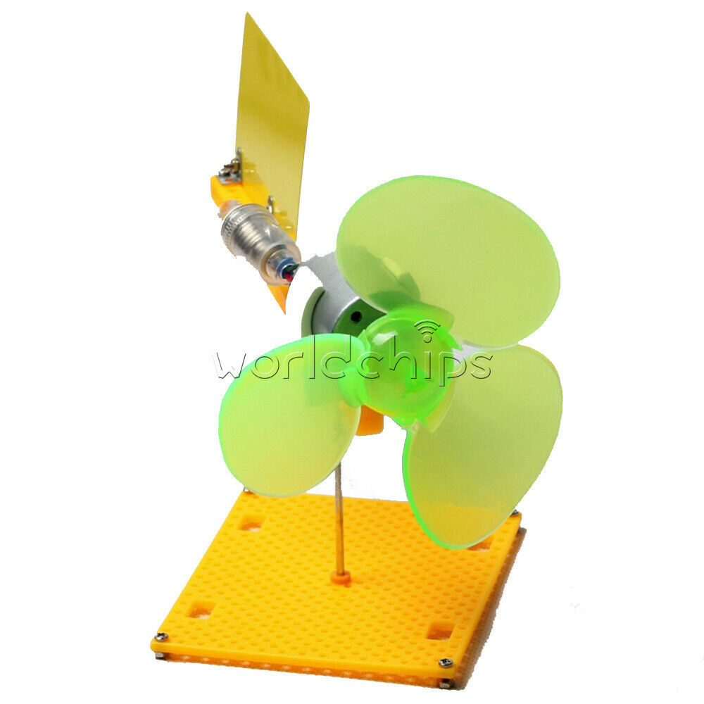 Micro Wind Turbines Generator Small DC Motor Blades with Holder DIY Kit Project