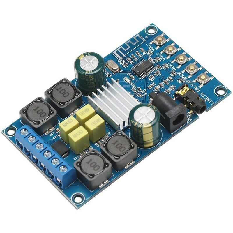 BlueTooth Amplifier Board,Digital Amplifier Audio Amp Board 2 Channel 50W+50K7S4
