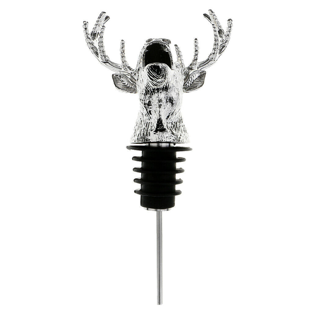 Wine Pourer Shaped Deer Head Decorative Accessory For