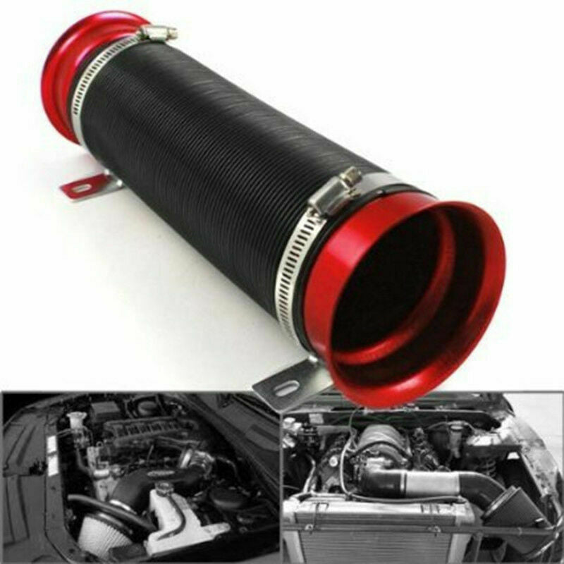 Car Cold Air Intake Duct Turbo Piping Tube 3" Inlet Flexible Adjustable Hose