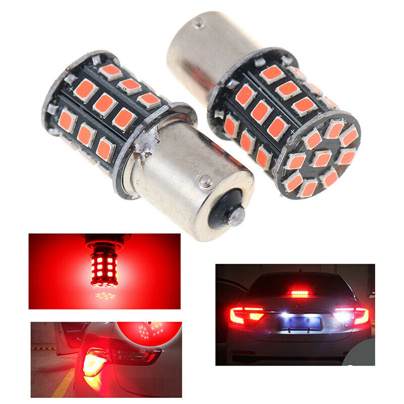 2Pcs 1156 BA15S 2835 33-SMD Red LED Bulbs Car Turn Signal Lamp Brake Ligh.l8