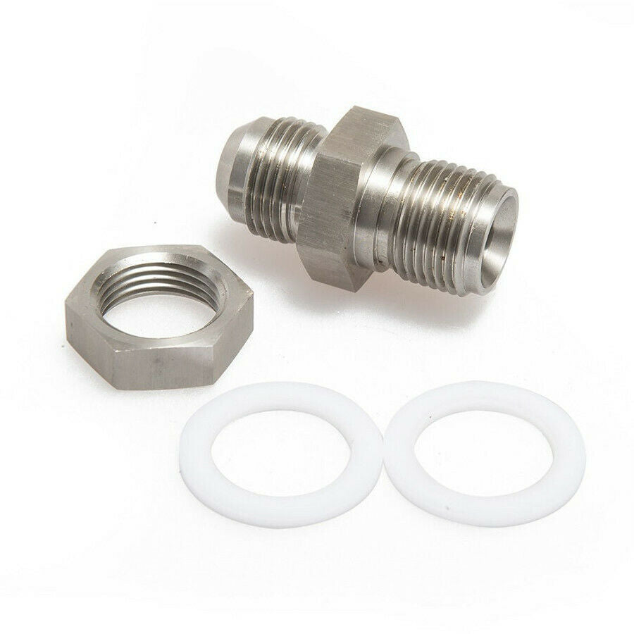 Turbo Steel Oil Pan Return Drain Plug Adapter Bung Fitting For AN10 Weldable