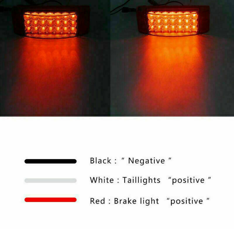 4x 6" Red 21 LED Side Marker Clearance Tail Lights for Trailer Truck Camper 12V