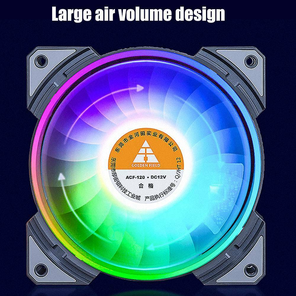 Universal Case Fan 120mm Cooling Fans Colourful Cooler Fits PC Computer New!!