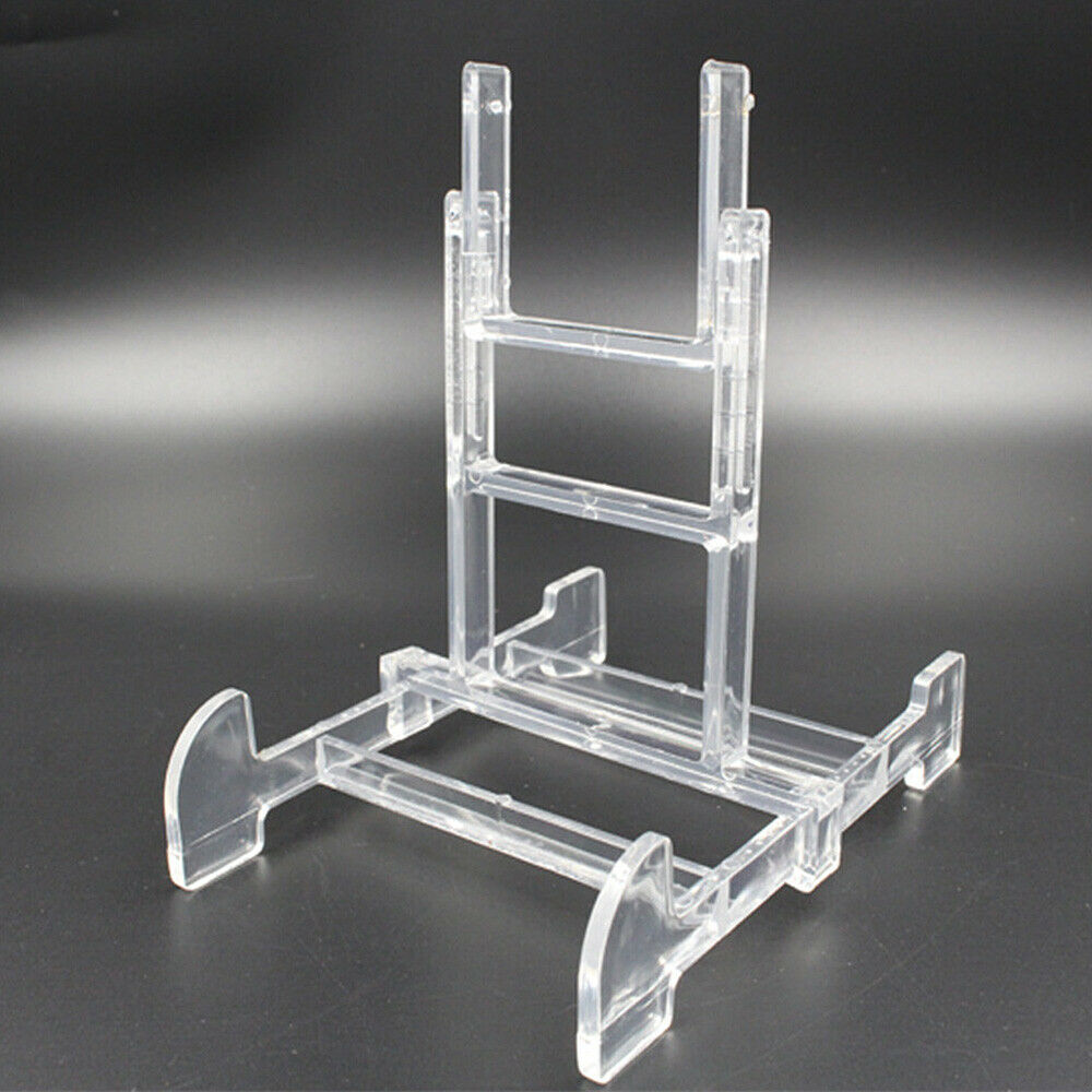 5Pcs Adjustable Display Stand Clear Plastic Easel Plate Album Frame Holder 6-7"