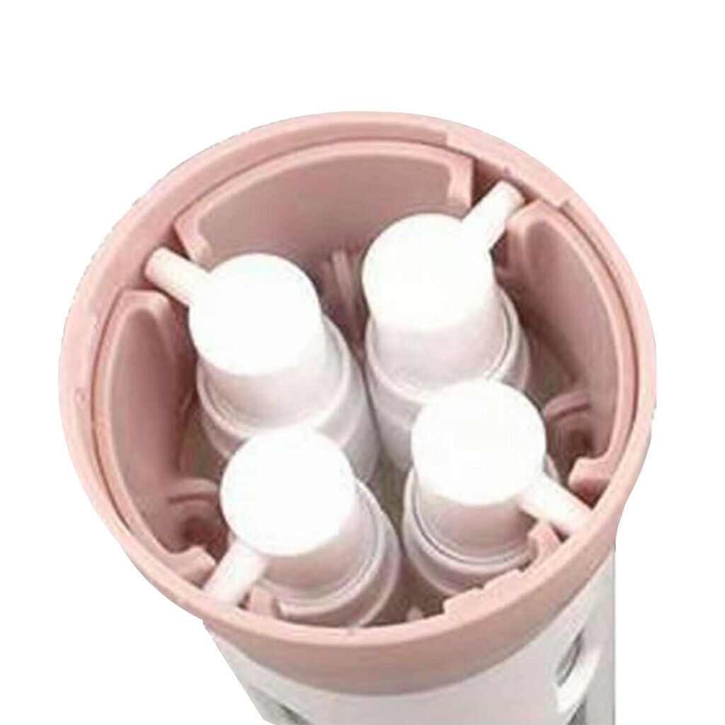 Bottle Portable Shower Sub-bottling Press Tube Wash Liquid Container Pink