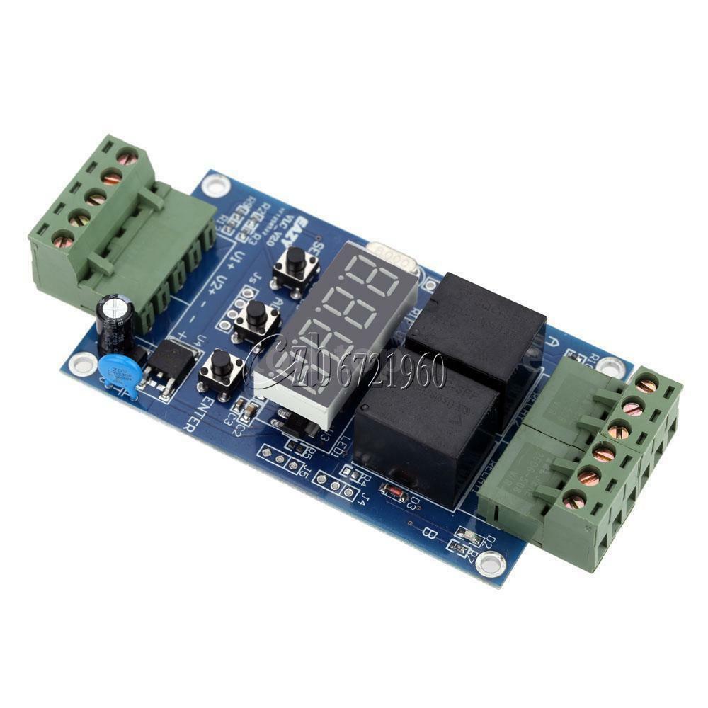 DC 12V Dual Programmable Relay Cycle Delay Timer Timing Clock Switch Module