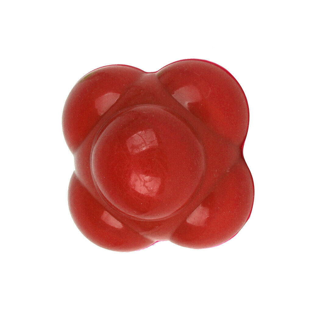 Red Silicone Reaction Ball - Soccer / Baseball / Softball Trainer for Improve