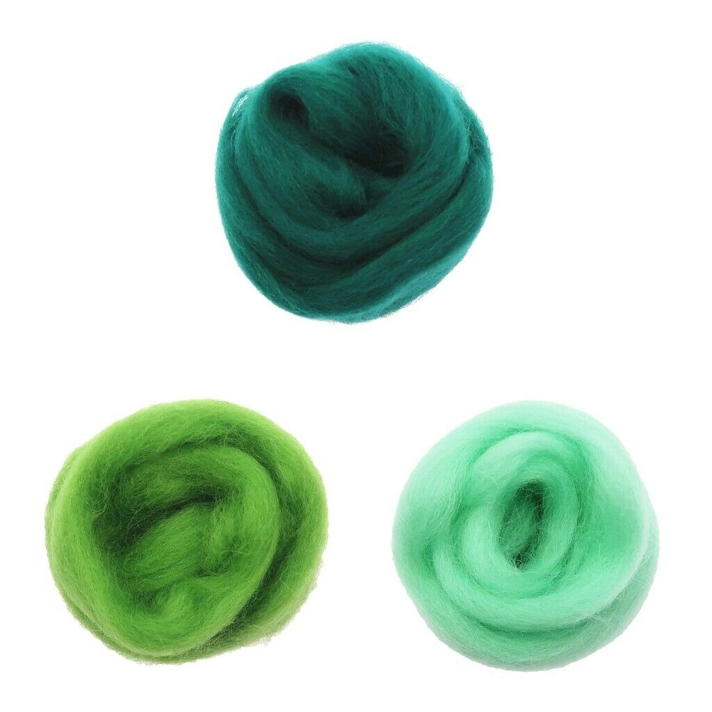30g Wool Top Roving for  Felting Hand Spinning Materials Needlecrafts