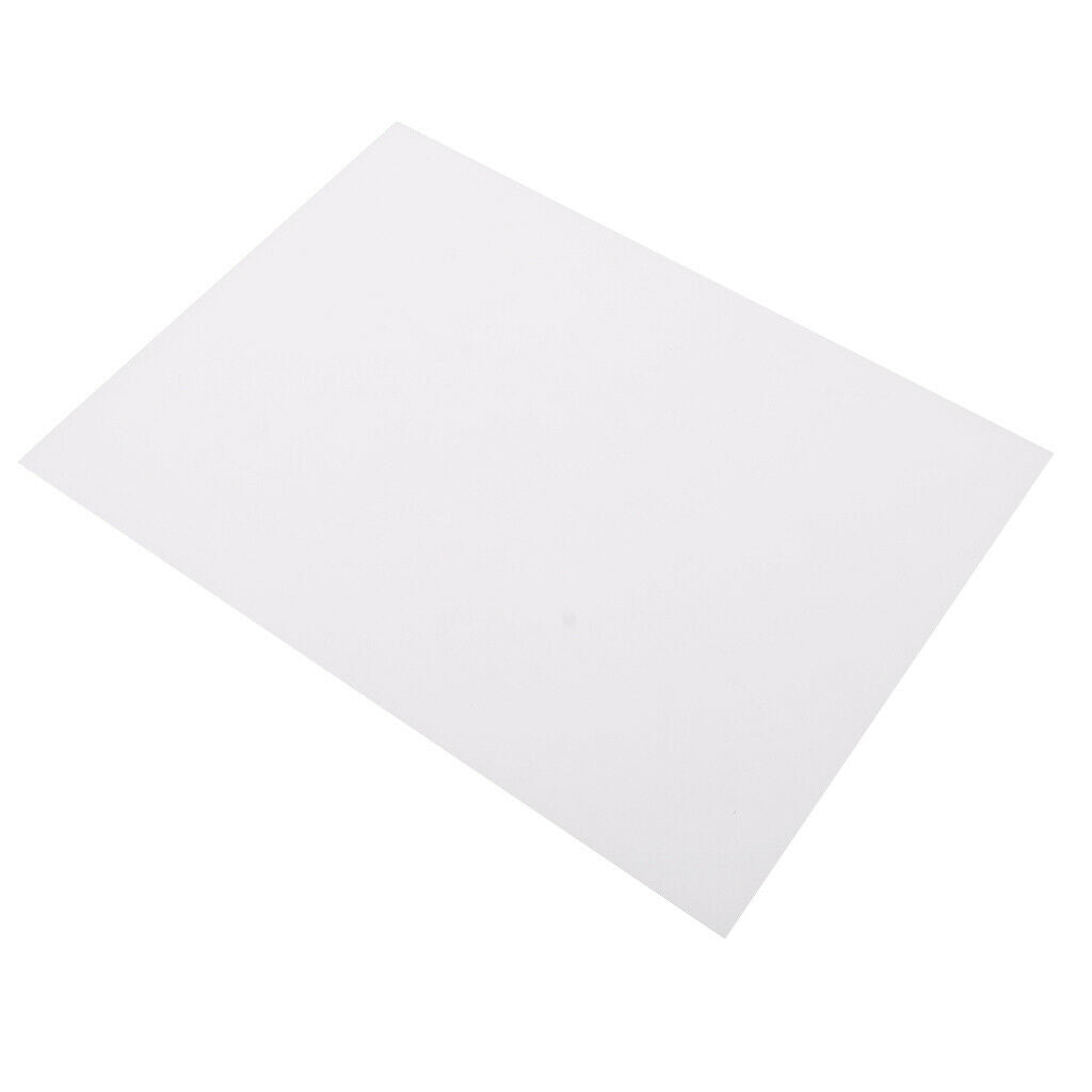 1Set White Blank Plastic Shrink Sheets Paper Keychain Jewelry Findings