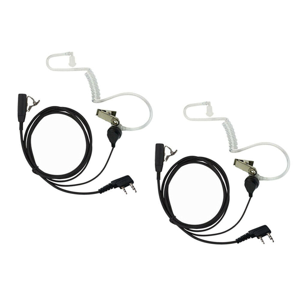 Walkie Talkies Earpieces (2 Packs) for  UV-5R BF-888S H-777 Kenwood PUXING with