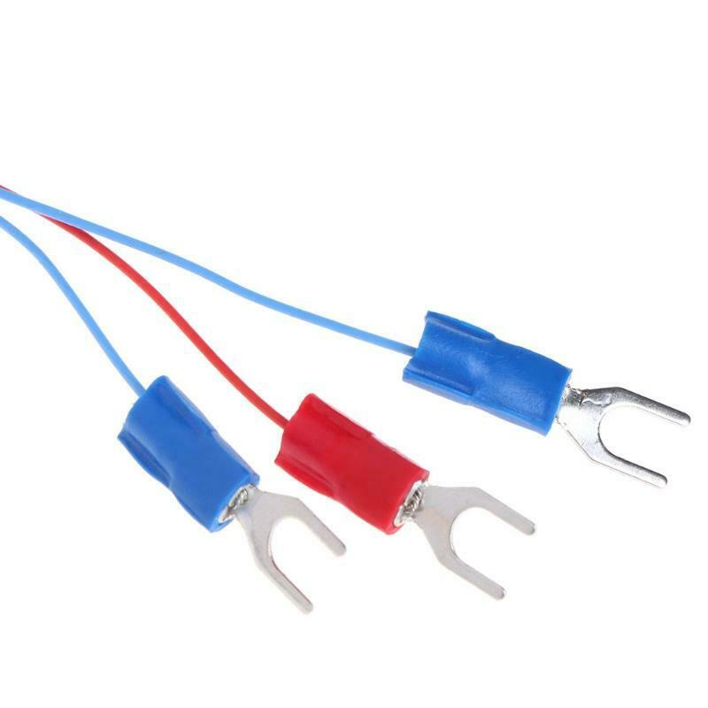 Stainless Steel RTD PT100 Temperature Sensor Thermocouple with 2m 3 Cable Wires