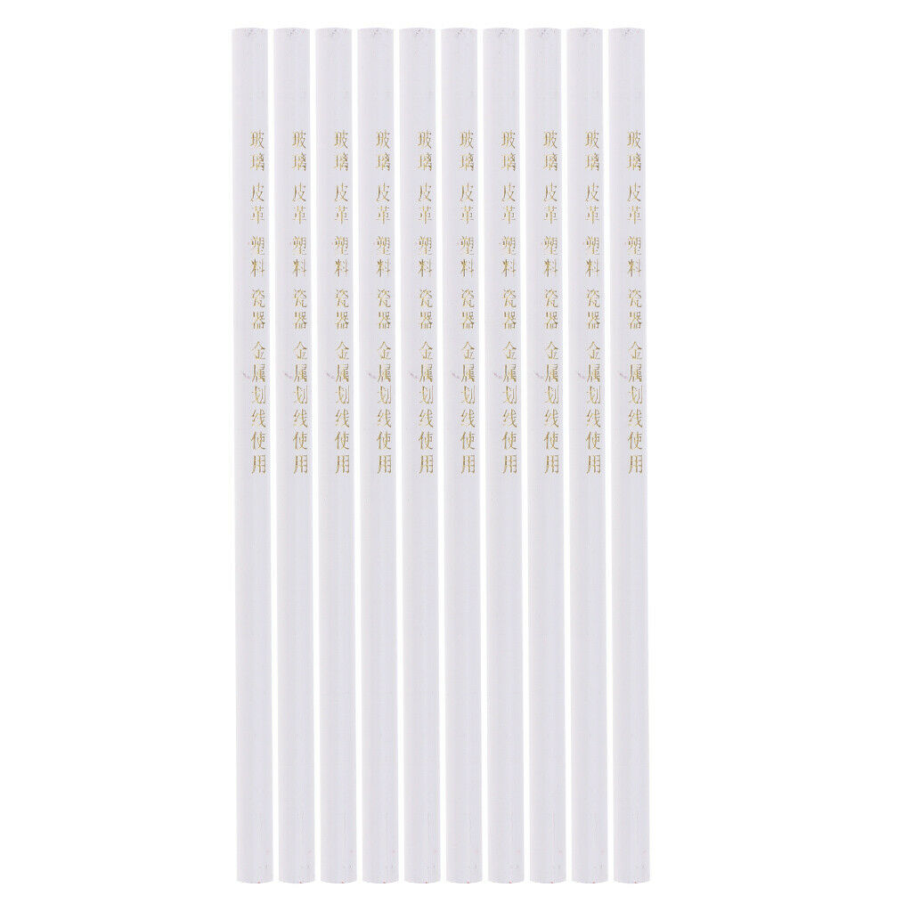 10pcs White Marking Pencils Tailor Pens Chalk For Cloth Glass