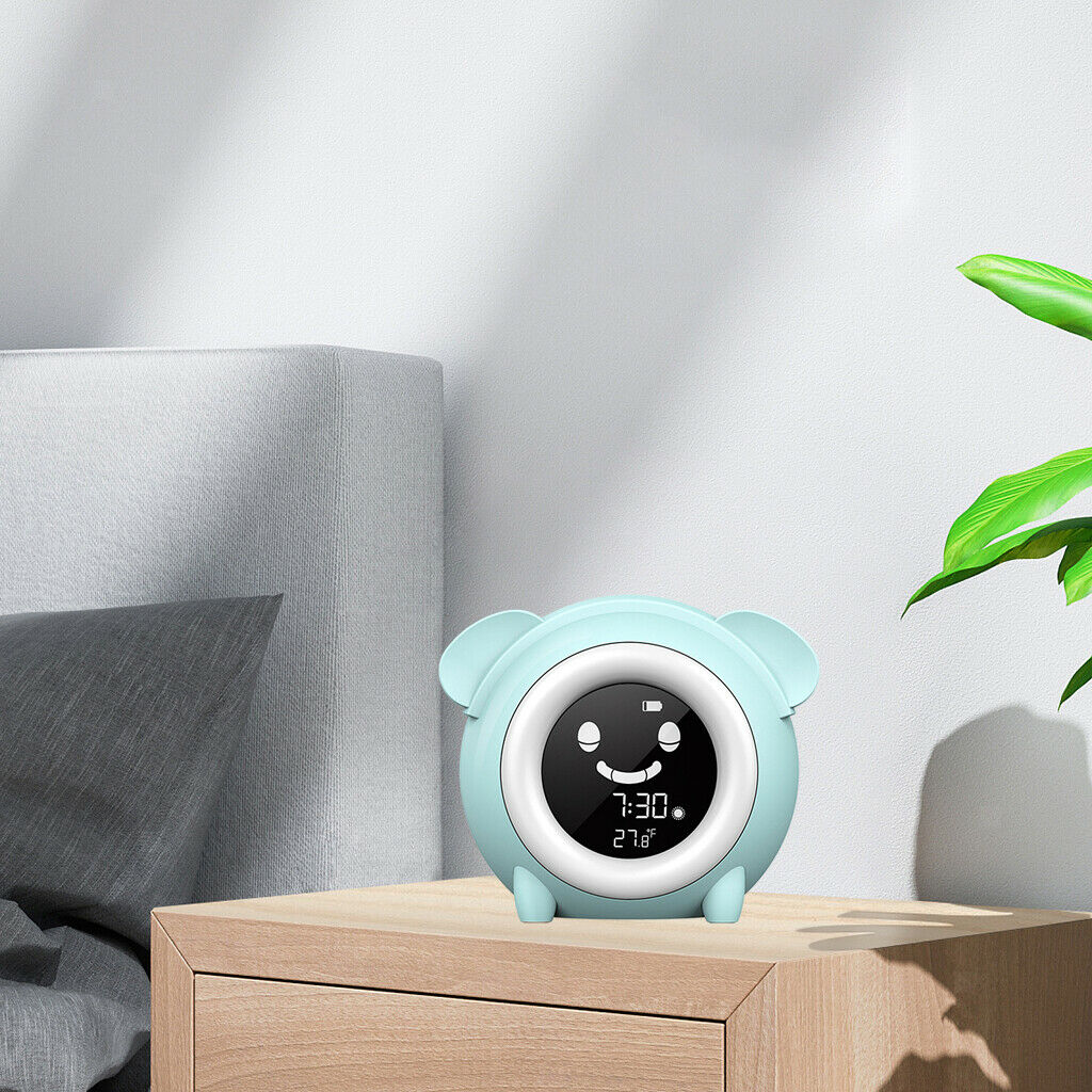 Facial Expression Kids Alarm Clock Wake Up Digital Clock for Bedroom Decor