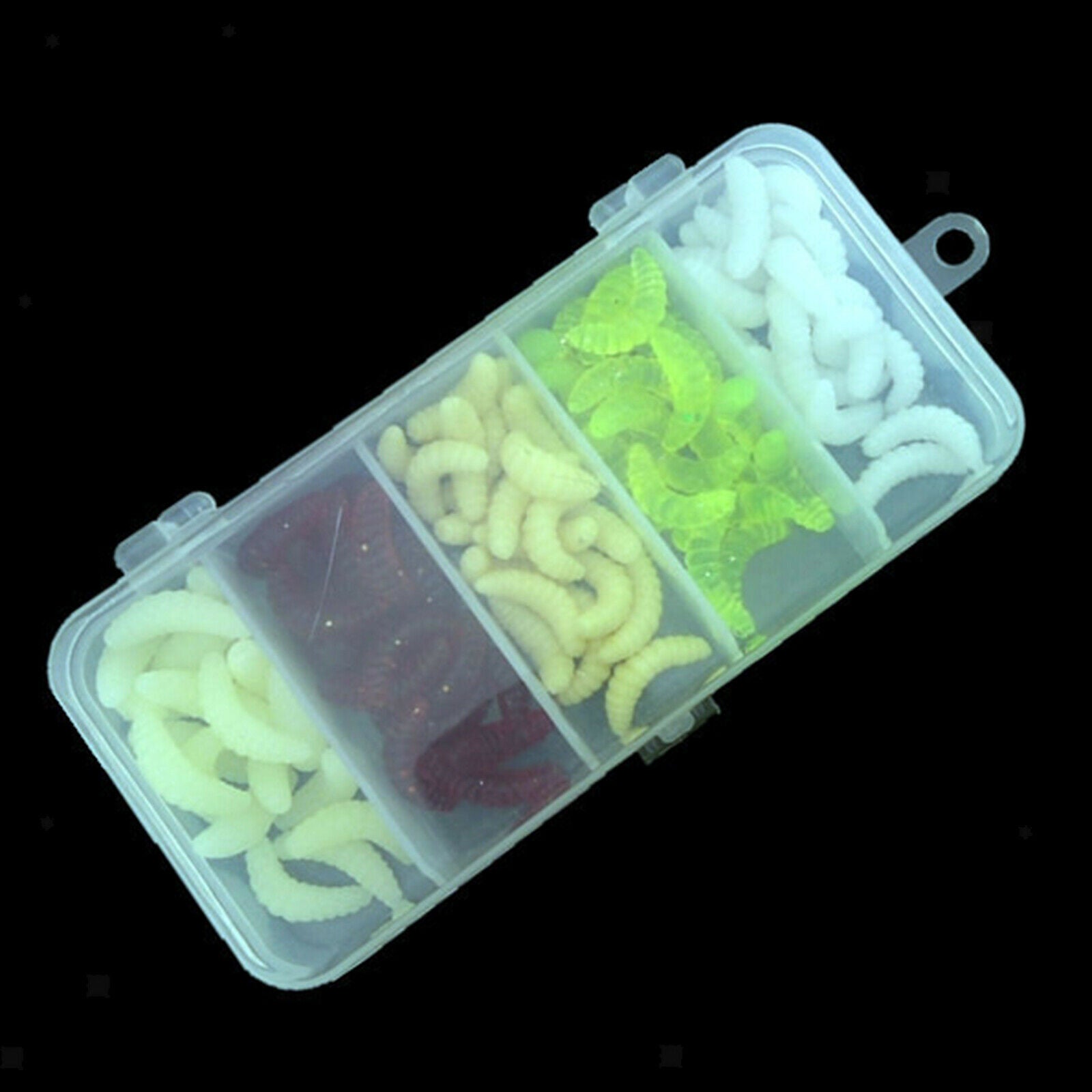 100x Soft Durable Fishing Lures 2.4cm Worm Swimbaits Baits Crankbait Tackles