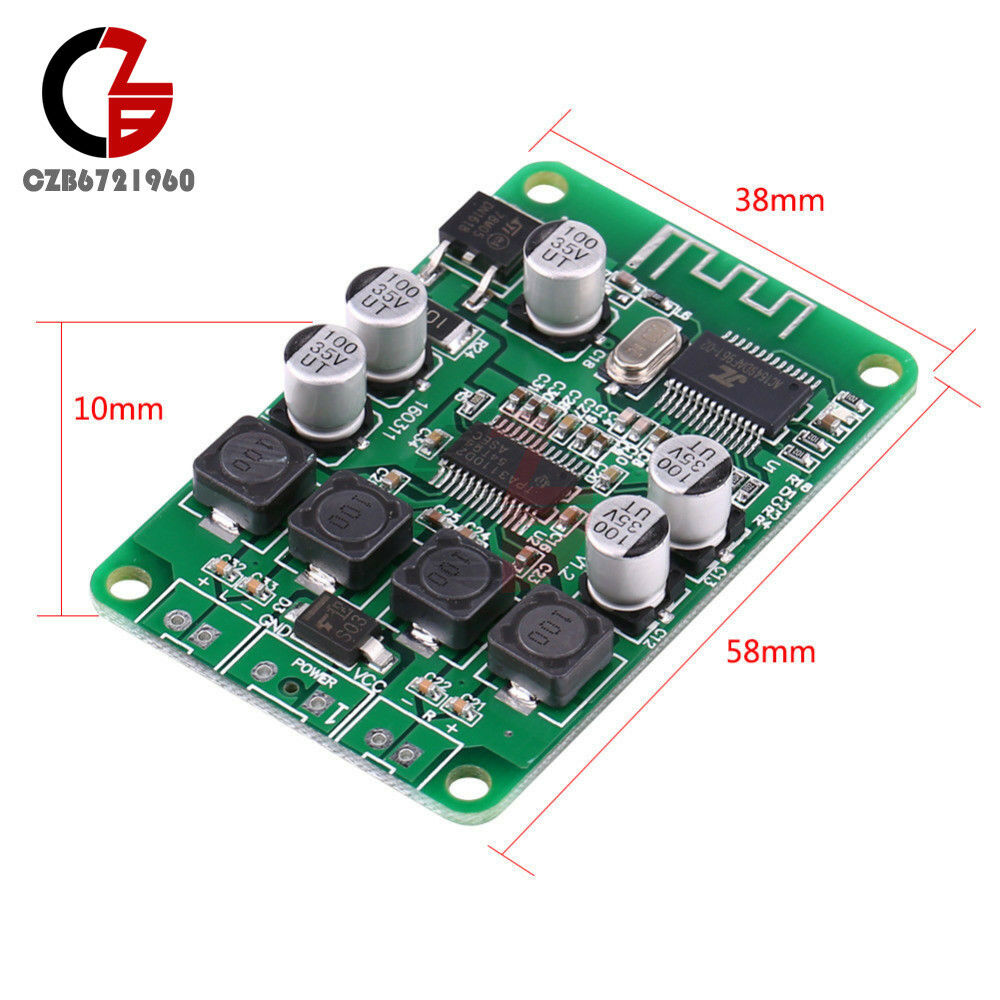 TPA3110 2×15W Bluetooth Receiver Power Amplifier Board Speaker DC 12/24V 15W+15W