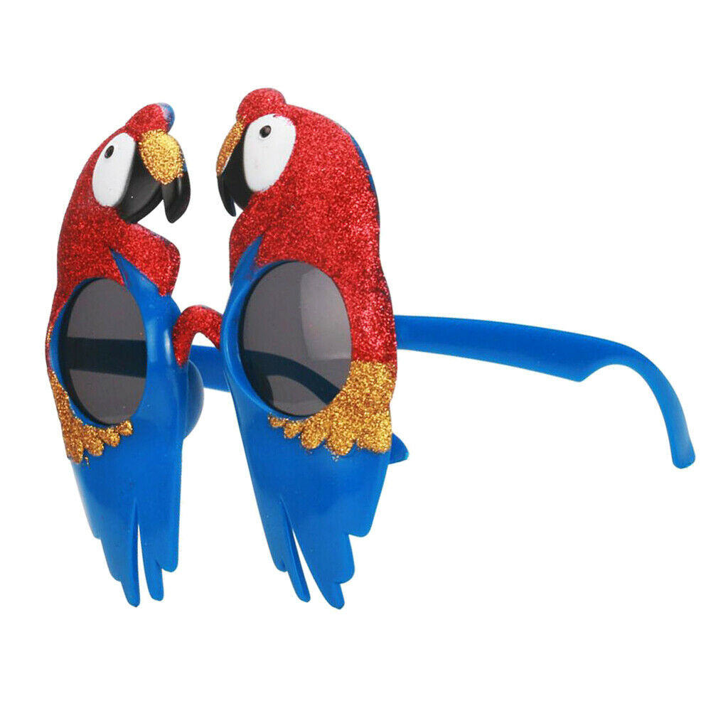 Red Blue Macaw Bird Sunglasses Glasses Night Party Fancy Dress Costume Prop