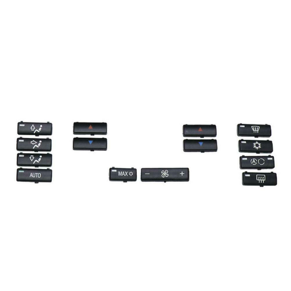 Car Climate Control Air Conditioning Switch Button Covers Caps for BMW E53 @