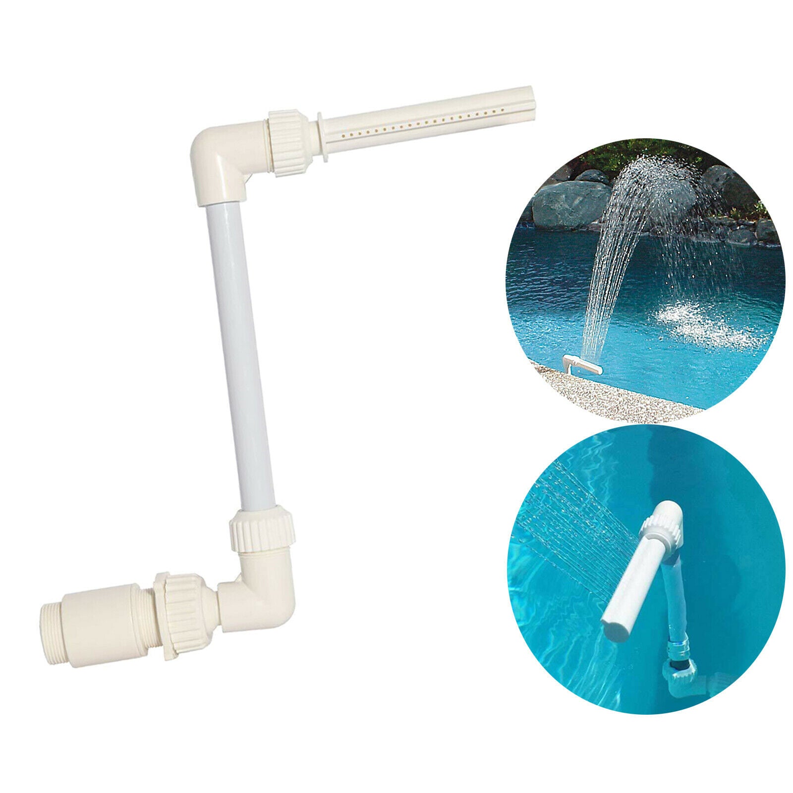 Water Fountain Waterfall Cooling Spray Water Sprinkler Pond Decor for Pump