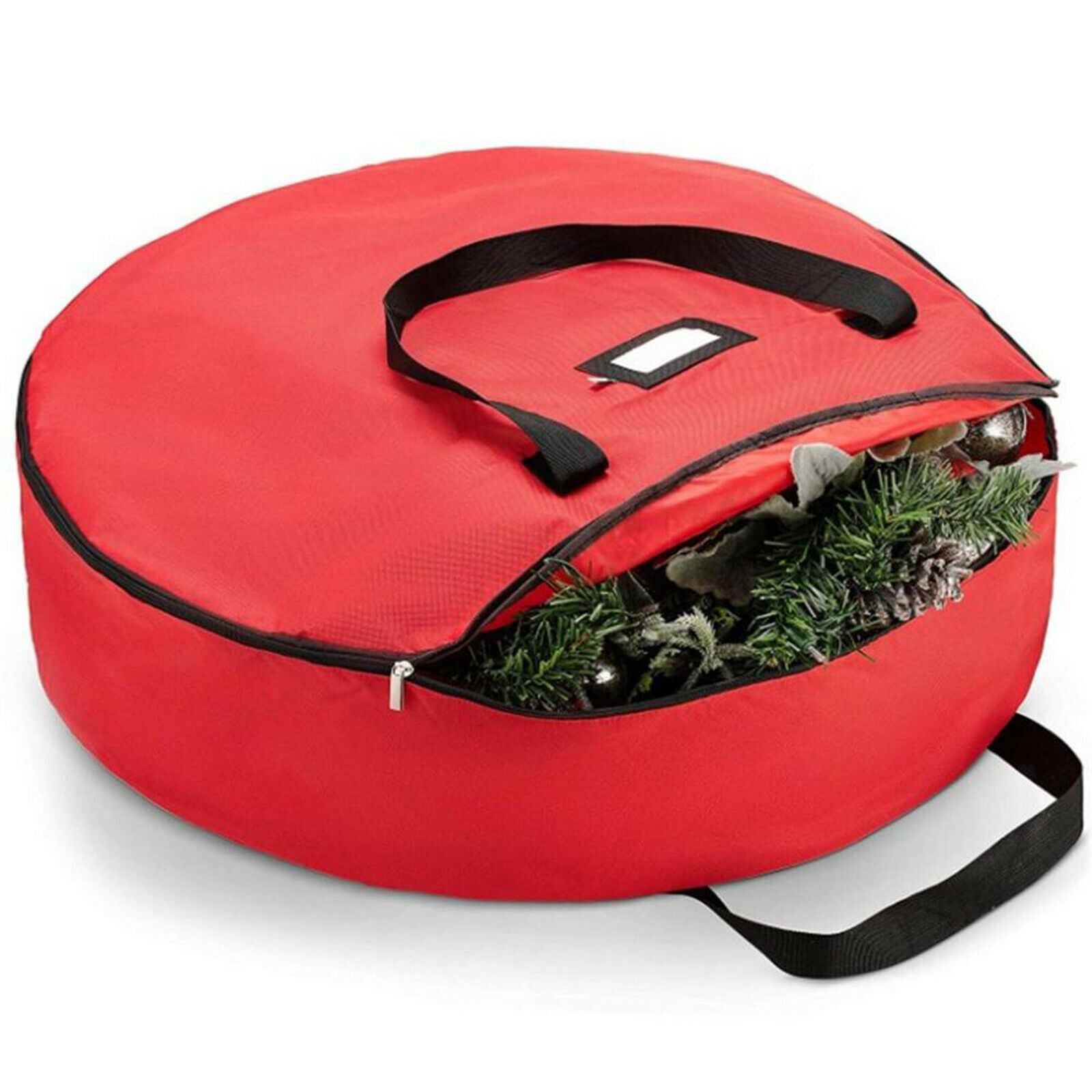 Christmas Wreath Storage Bag , Durable Oxford Cloth Easy to Slip the wreath in
