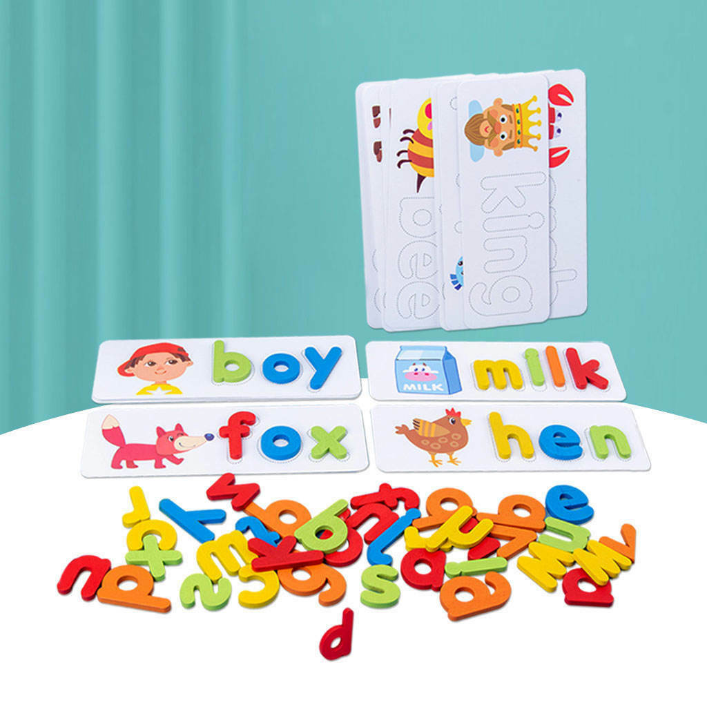Spelling Word Puzzle Game Recognition Alphabet Abc Letter for Activities