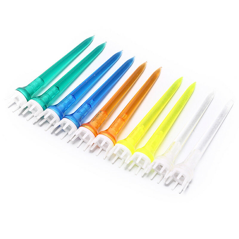 10pcs/set mixed color golf tee 78mm transparent tee crown golf tee accessfaP Qx