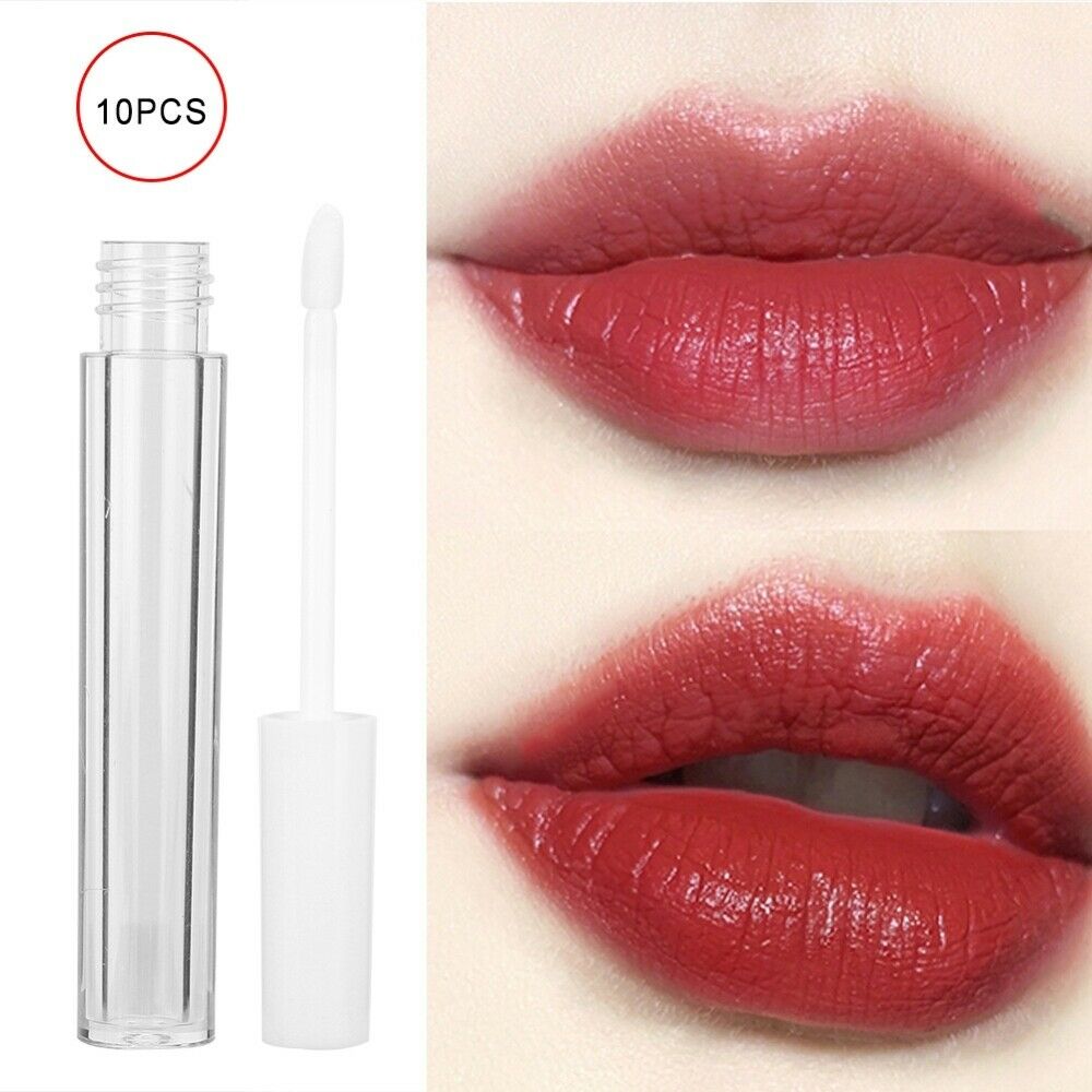 10PCS 2.5 ml Lip Gloss Tubes Clear Empty Containers Refillable Tube DIY
