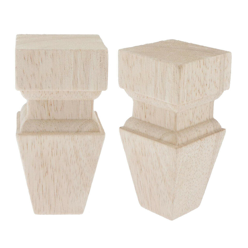 2Pack Sofa Leg Unfinished Furniture Feet For Bedroom Couch Chair Cabinet