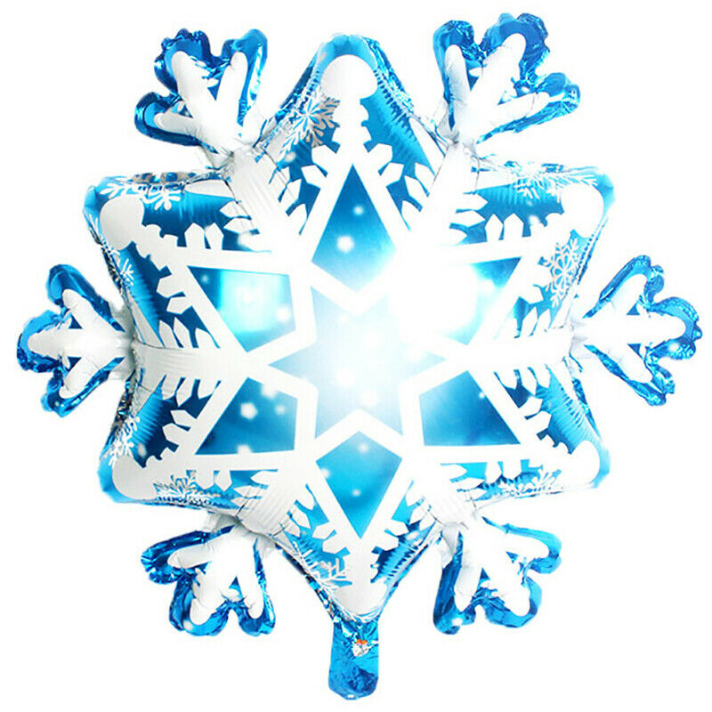 27" Christmas Supplies Foil Balloons Snowflake Winter Ballon Ice Snow Kids To TH