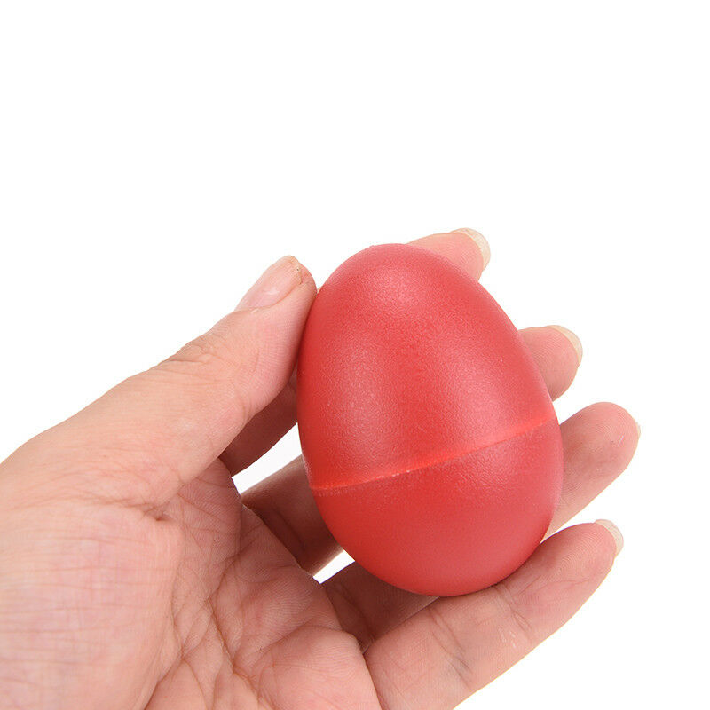 2pcs/lot plastic egg maraca rattles shaker percussion kid musical to.l8