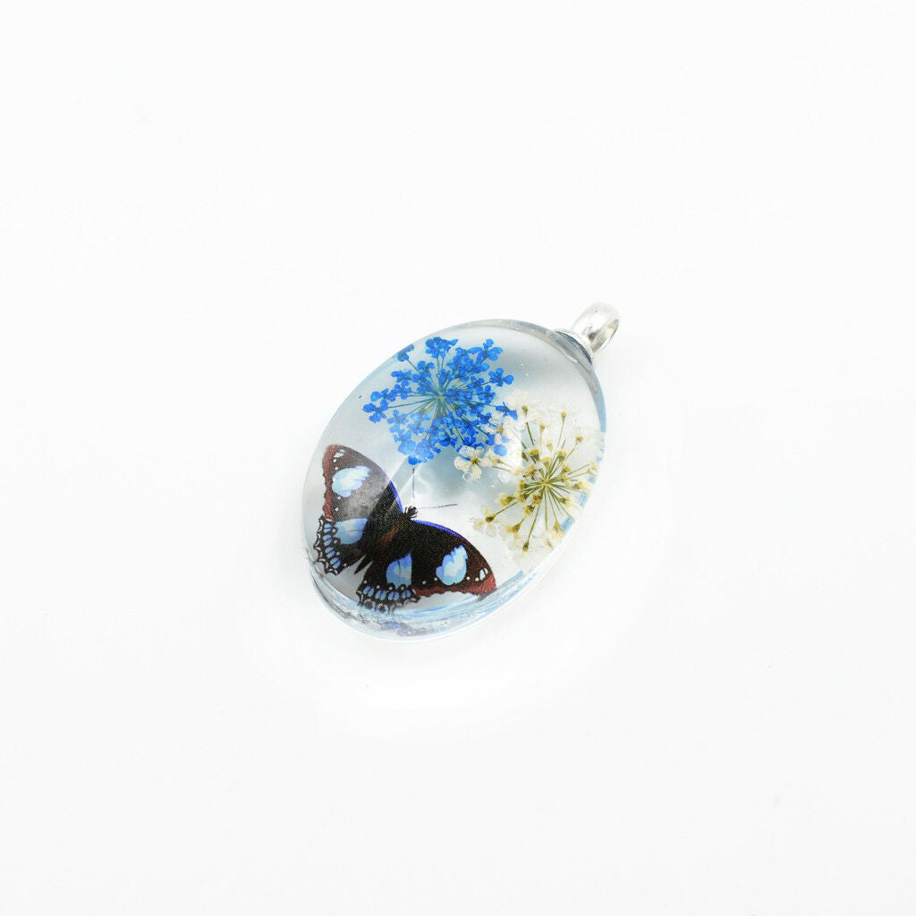 Jewelry Making Accessory Glass Pendants With Dried Flowers Time Gem Gifts