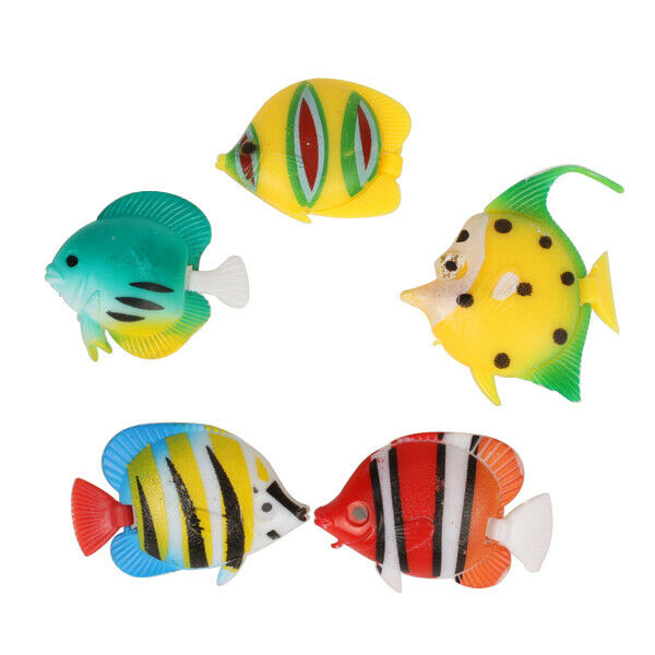5pcs Artificial Moving Floating Fishes Aquarium Fish Tank