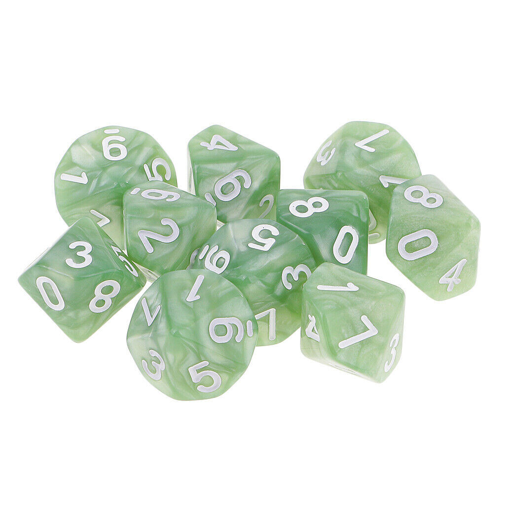 20x D10 Polyhedral Dice 10 Sided Dice For