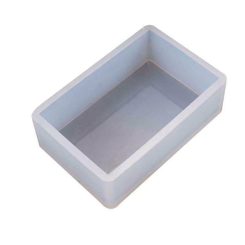 DIY Crystal Epoxy Glue Mold Rectangular Box Crafts Desktop Decorations Silicone