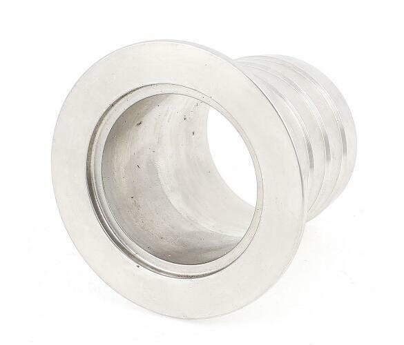 1PCS 304 Stainless Steel Flange Barb Adapter KF40 Flange Size Barb Fit Hose 40mm