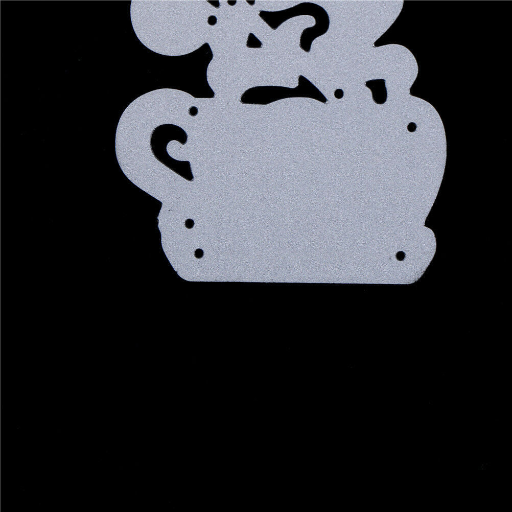 Cup of Flower Metal Cut Dies Stencils For DIY Scrapbook DIY Album CardsDe.l8