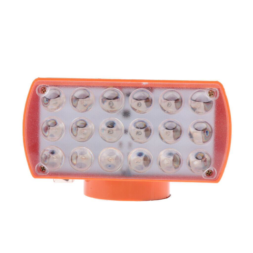 Solar Strobe Warning Light Road Red/Blue Traffic Barrier Magnetic Lamp