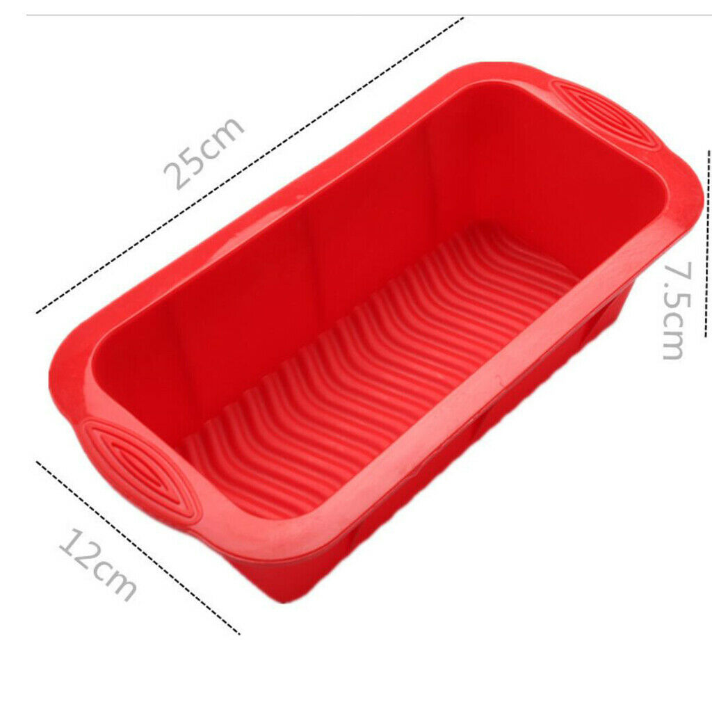 Non-stick Silicone Mould Baking Loaf Cake Tin Tray Kitchen Accessories Purple