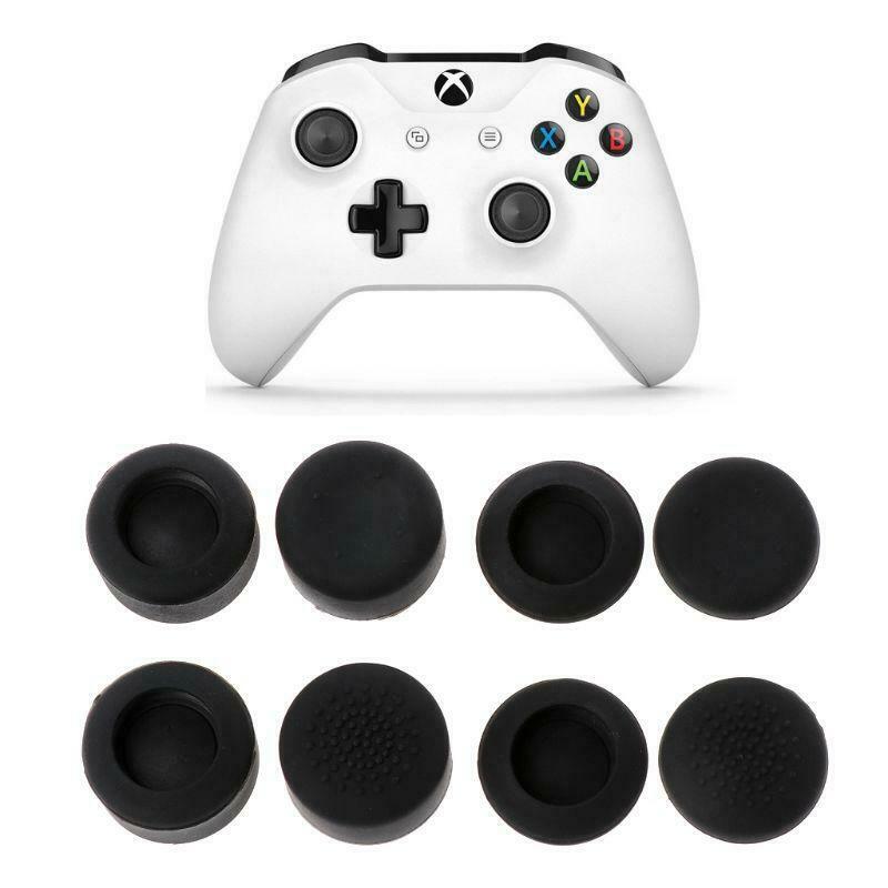 8Pcs Thumb Rubber Silicone Cap Stick Enhance Cover Case Skin Joystick Grip
