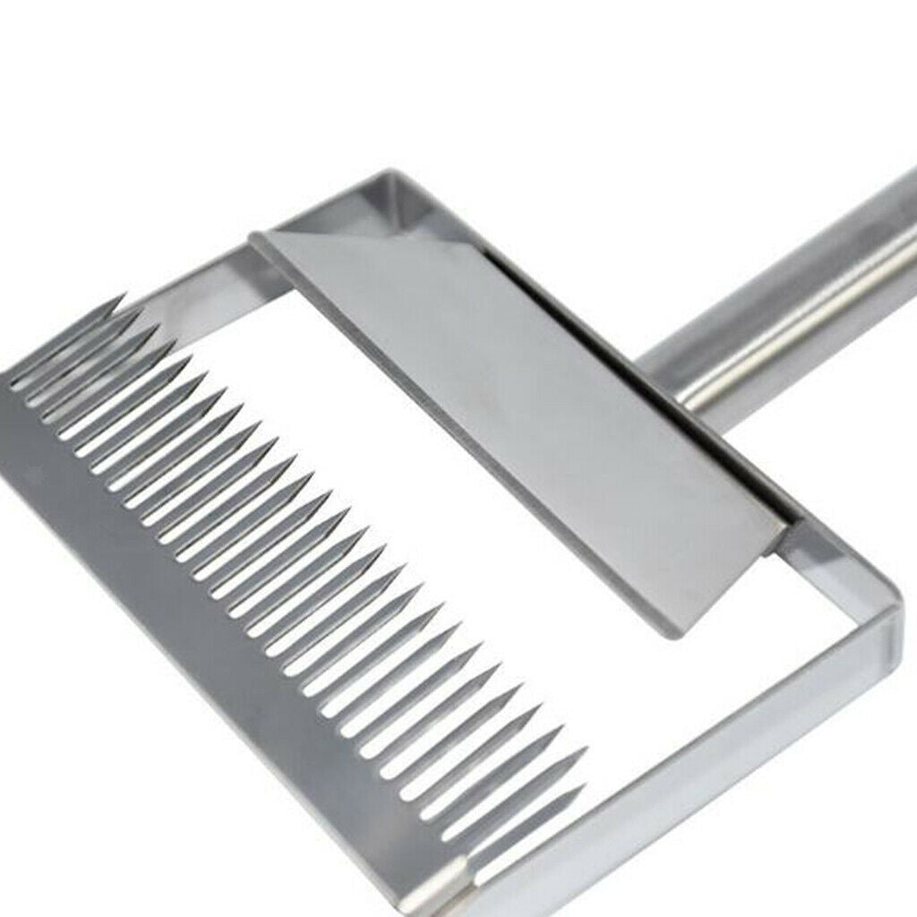 Stainless Honey Scraper Fork Uncapping Fork Hive Shovel Beekeeping 23x13.4cm