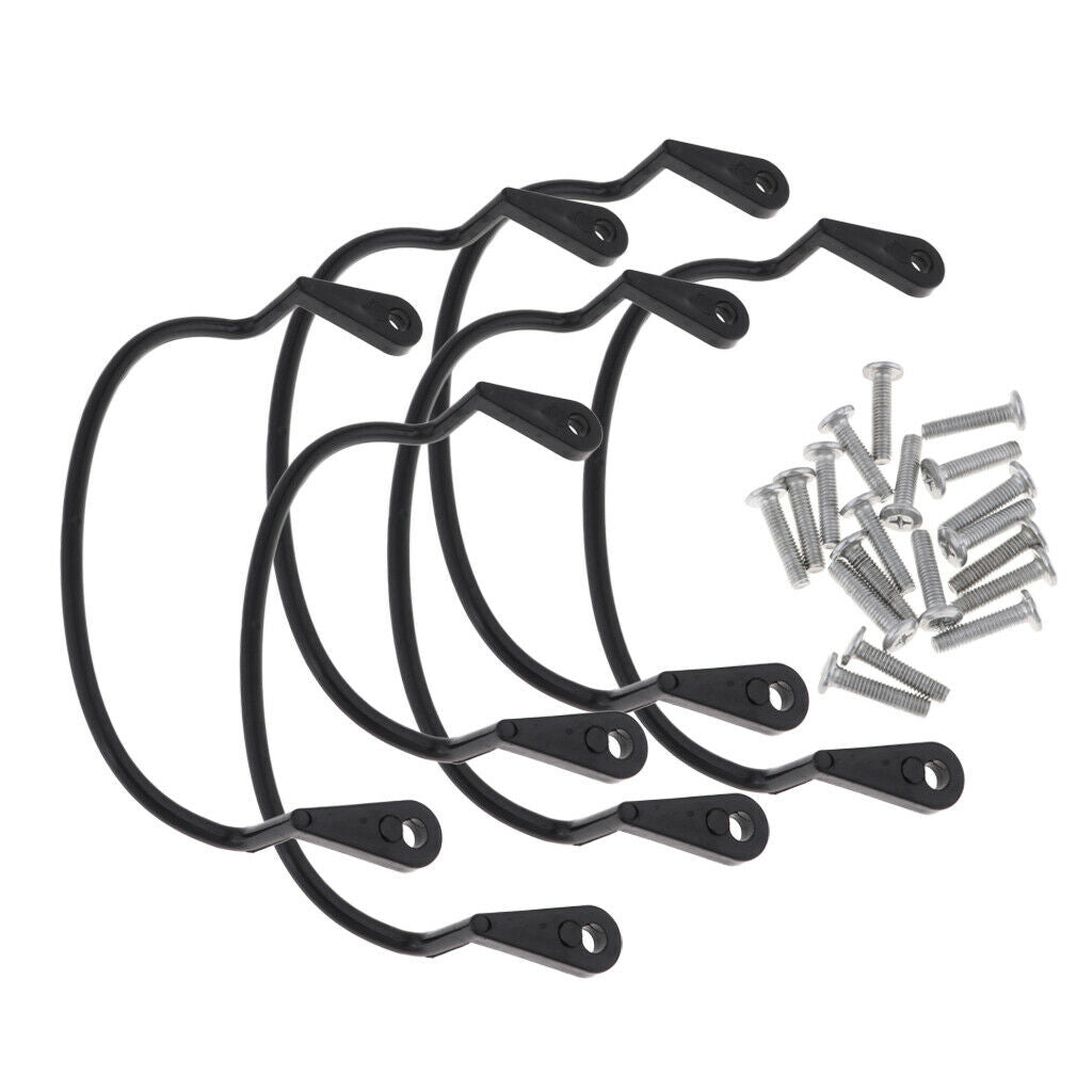 6pcs Pool Table Ring Nets Hook Liner Billiard Snooker Rail Pockets Holder