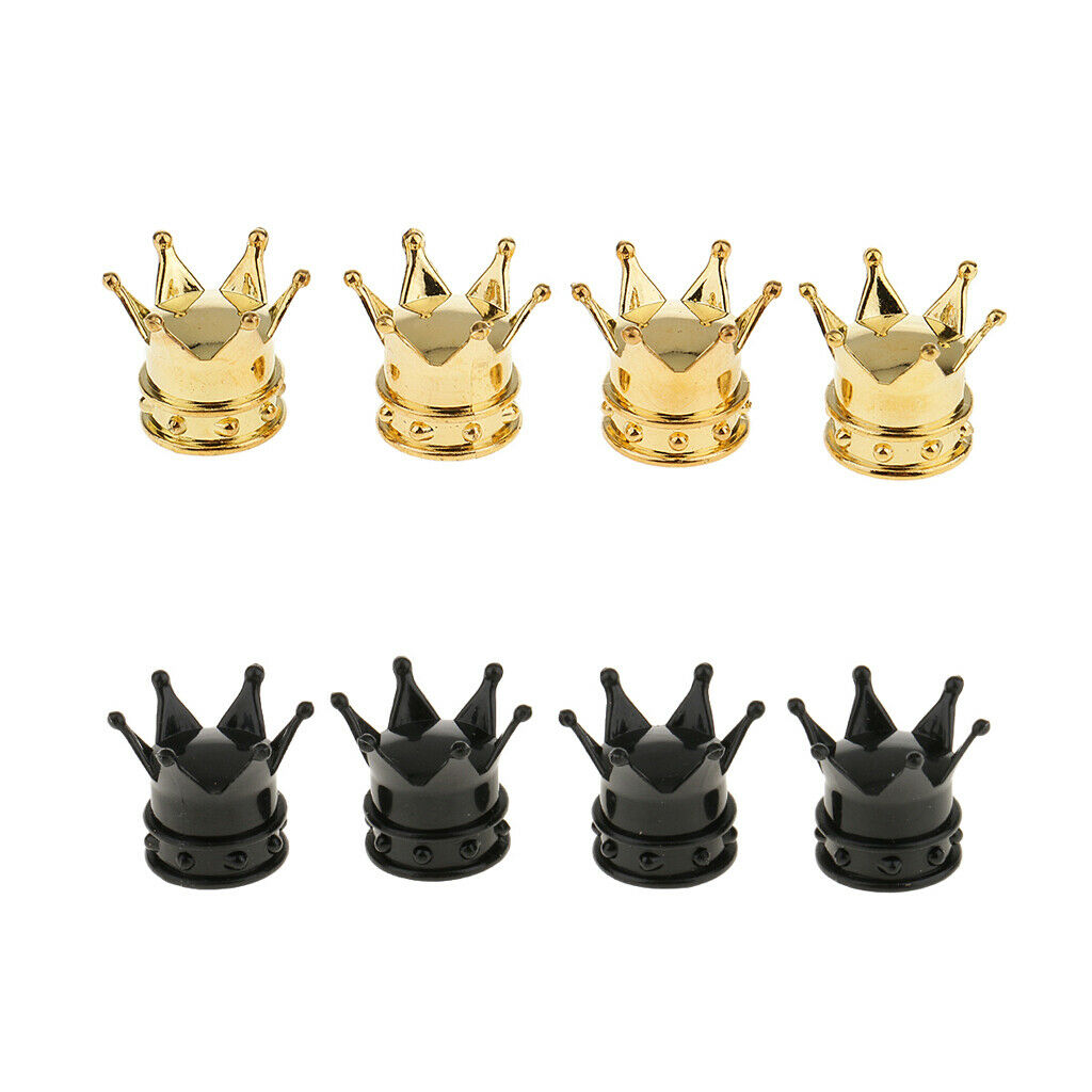 Universal Grown Tire Valve Dust Caps for Car, Bike and Motorcycle - Pack of 8,