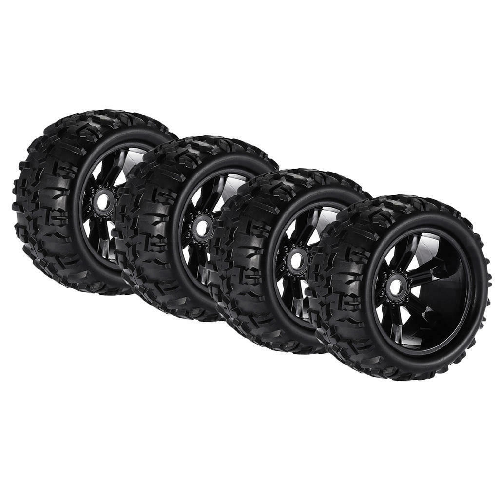 4x 1:8 RC Rock Crawler Car Tires Wheel for Louise E-MAXX HSP HPI Parts